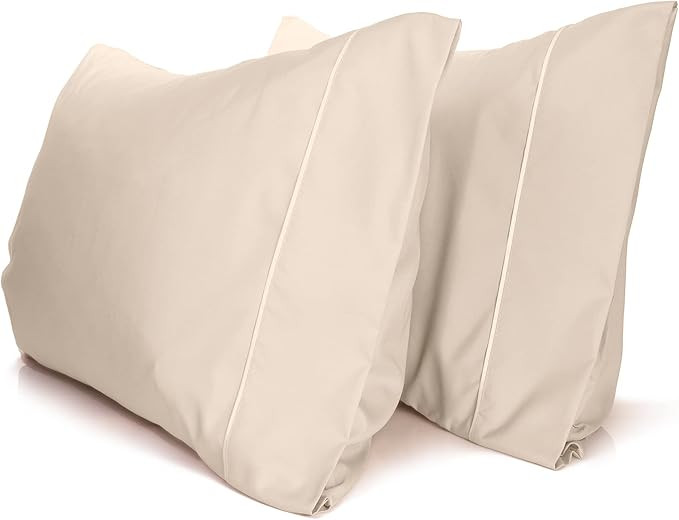 LuxClub Bamboo Collection Pillowcases 2 Pack - Eco Friendly Wrinkle Free Cooling Pillow Cases wit... | Amazon (US)