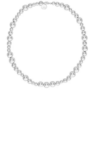 Lie Studio The Elly Necklace in Silver Plating - Metallic Silver. Size all. | FWRD 