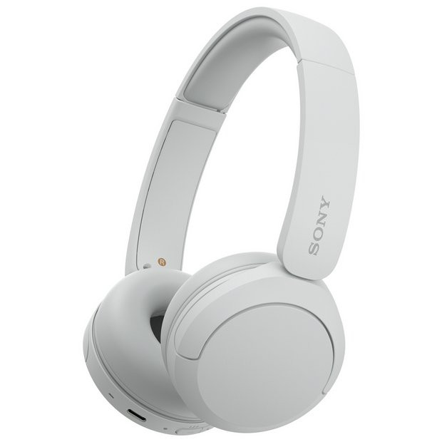 Sony WH-CH520 On-Ear Wireless Bluetooth Headphones - White 195/9992 | argos.co.uk