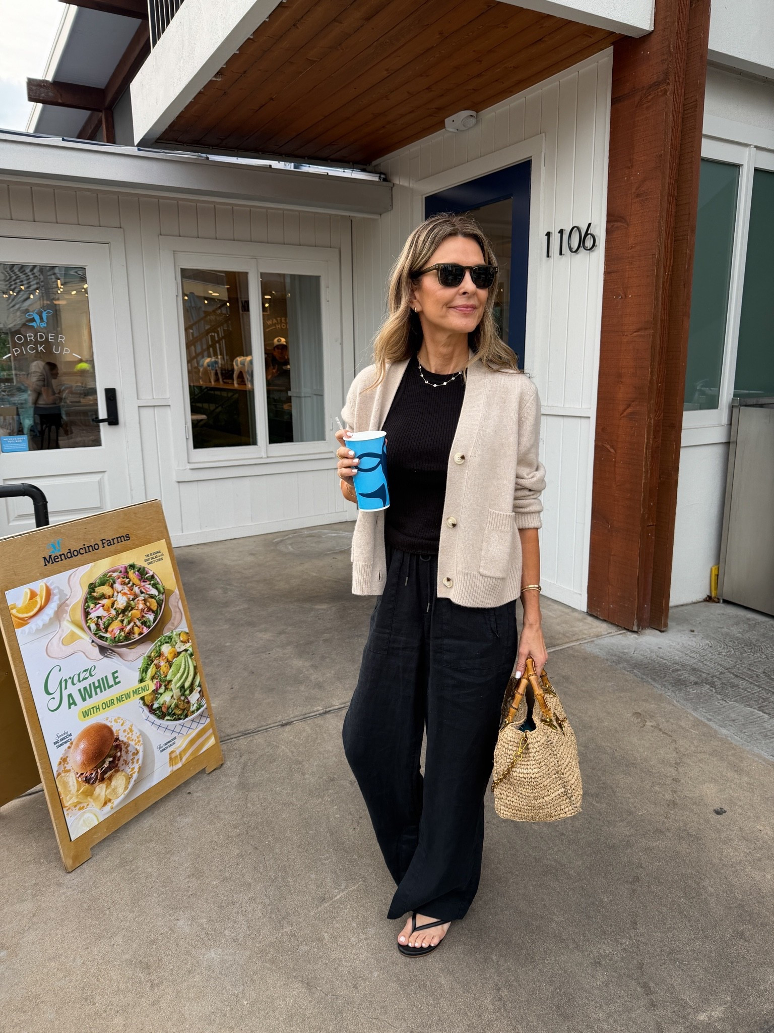 I’m 5’6”
-linen pants are perfect! Wearing reg length 
-a fav cashmere cardi sz Small
-raffia bag is worth it!
-linked more linen options for you!

#LTKootd #LTKSeasonal #LTKOver40