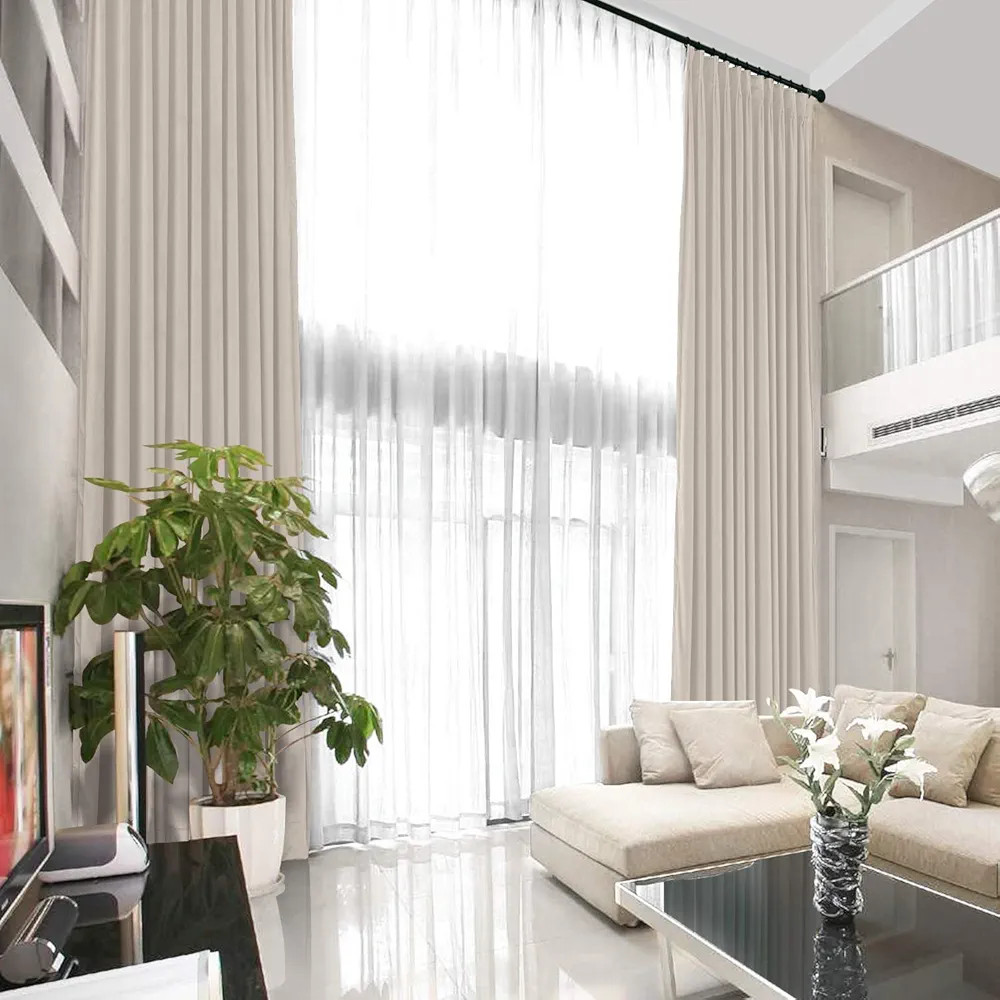 TWOPAGES Extra Long Loft Curtain Thermal Insulated Heavyweight Light Reducing Velvet Pinch Pleate... | Amazon (US)