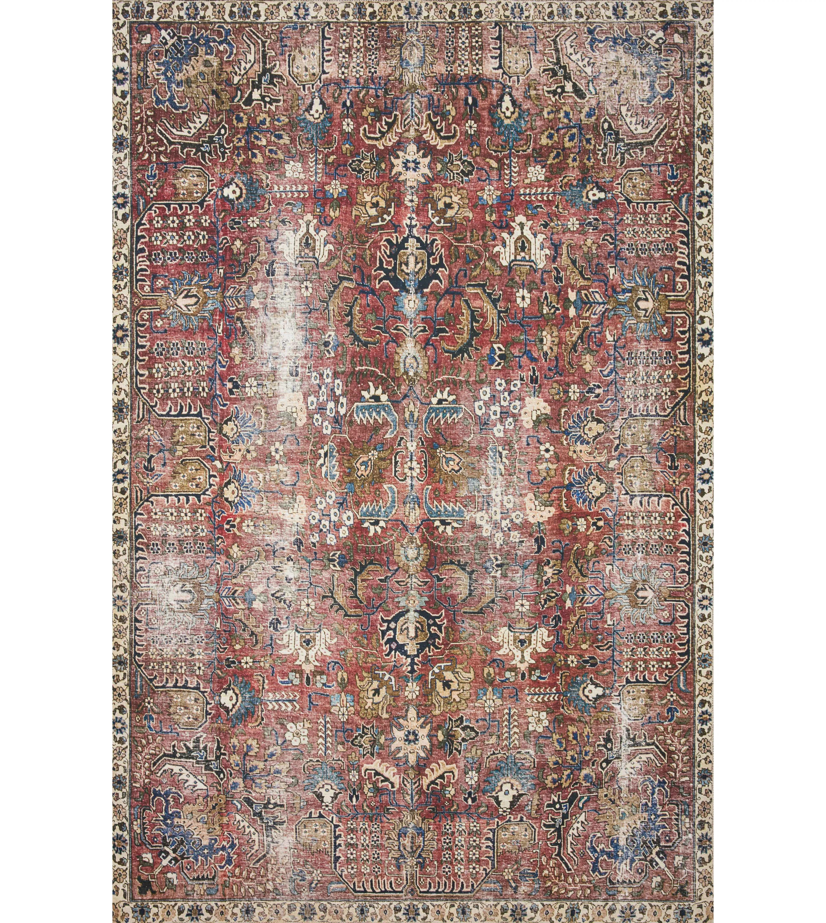Chris Loves Julia x Loloi Jules Oriental Merlot Rug | Wayfair North America