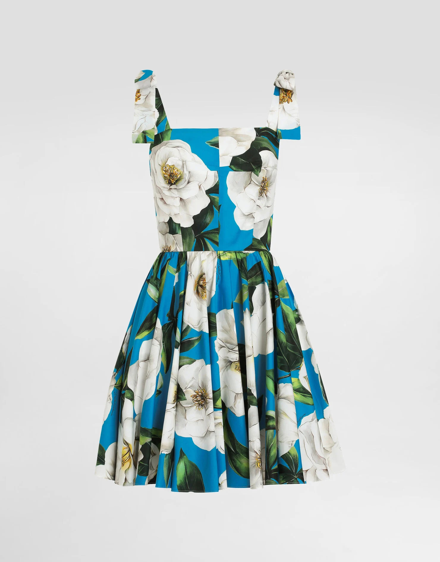 Corset dress with bouquet print | Dolce & Gabbana US