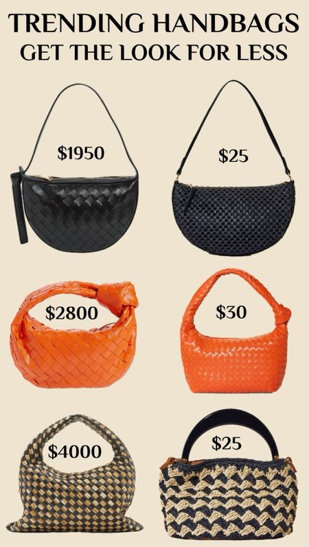 Get the Look for less! Handbags! These new arrivals from Target are all $30 and under and look so similar to some trending handbags, but for much less! 
………………..
bottega dupe Dior dupe clare v. Dupe target handbags target new arrivals straw bag straw tote raffia tote jacquard bag book bag book tote bottega Veneta dupe mini Jodie leather hobo dupe Jodie dupe woven bag woven handbag leather handbag graduation gift luxury handbag dupe graduation gift under $50 Mother’s Day gift under $50 summer handbag orange handbag red handbag orange purse red purse black purse clare v. Bag dupe purse dupe canvas tote red handbag summer bags summer purse summer tote vacation purse vacation handbag resort wear resort look beach outfit beach look half-moon shoulder bag woven shoulder bag crossbody bag boxy tote summer purse straw clutch straw bucket bag cane tote caning tote cane purse nordstrom finds nordstrom purses frame clutch belt bag

#LTKItBag #LTKTravel #LTKFindsUnder50