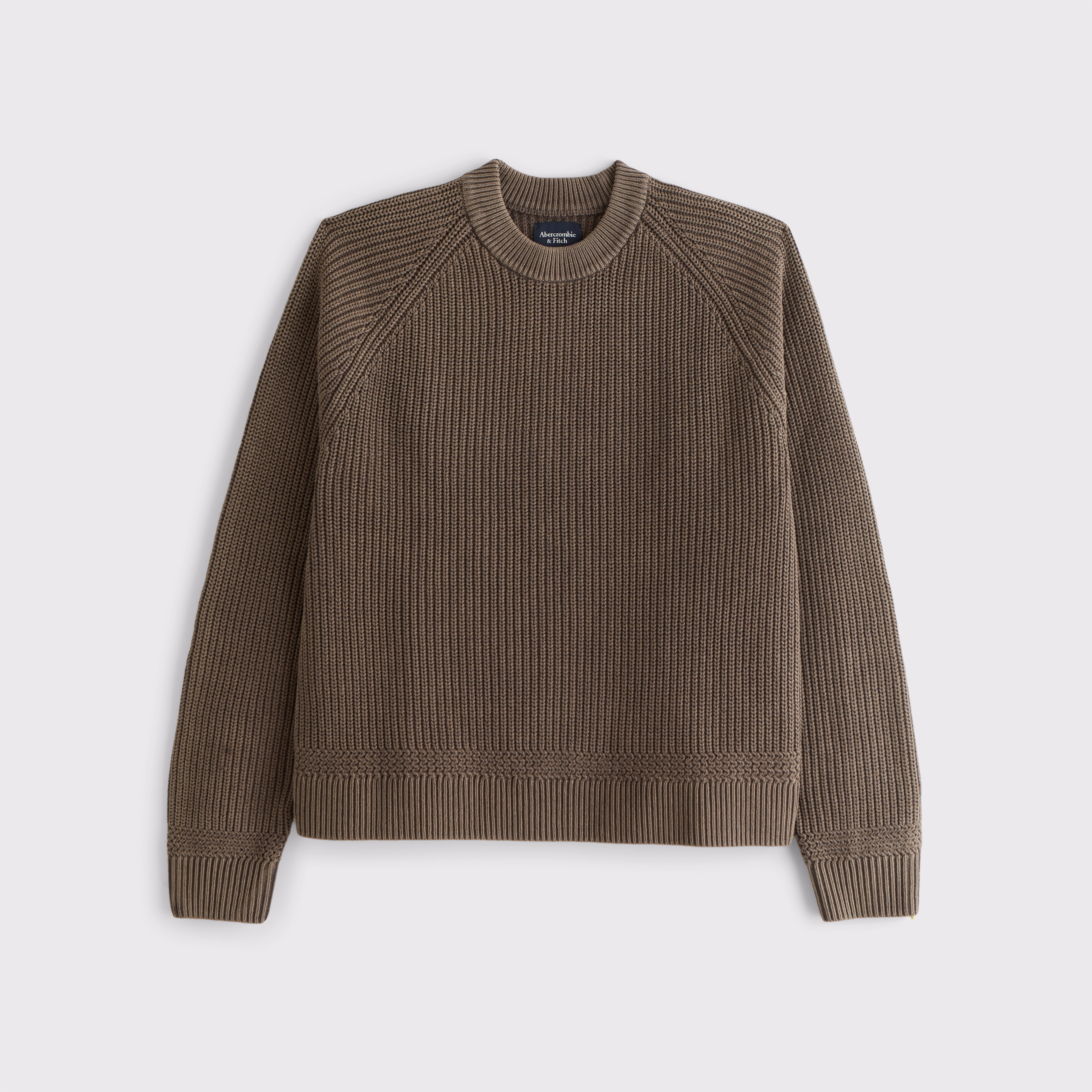 Oversized Waffle Crew Sweater | Abercrombie & Fitch (US)
