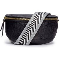Sling Bag Black with Grey Chevron Strap | Debenhams UK