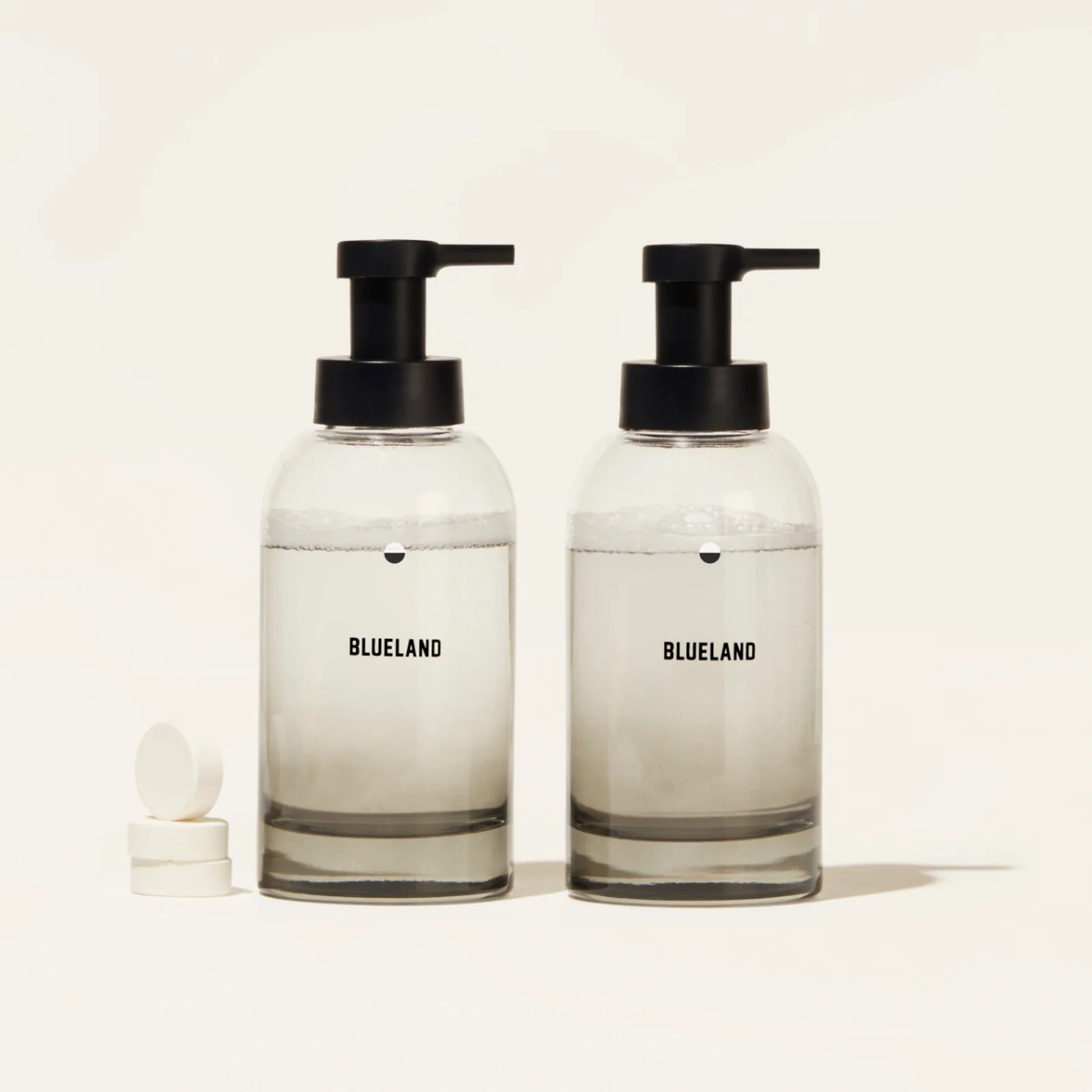 Foaming Hand Soap Starter Set Duo with Glass Dispenser | Blueland | Blueland