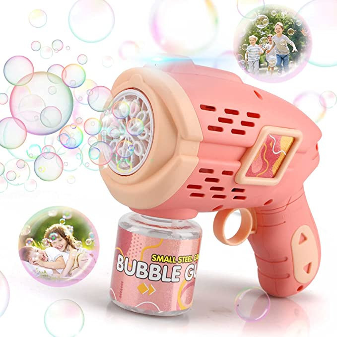 Dolanus Bubble Machine for Kids Girls - Automatic Bubble Gun with Colorful Lights, Leak-Proof Design | Amazon (US)
