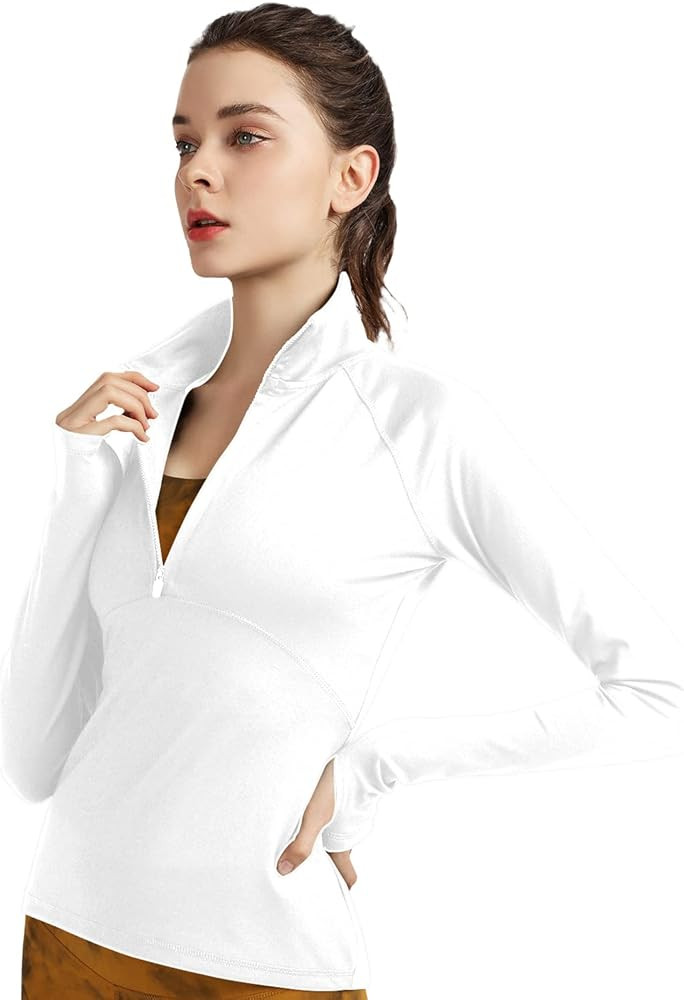 Women's Stretchy Workout Jackets Lightweight Full Zip Running Track Jacket | Amazon (US)