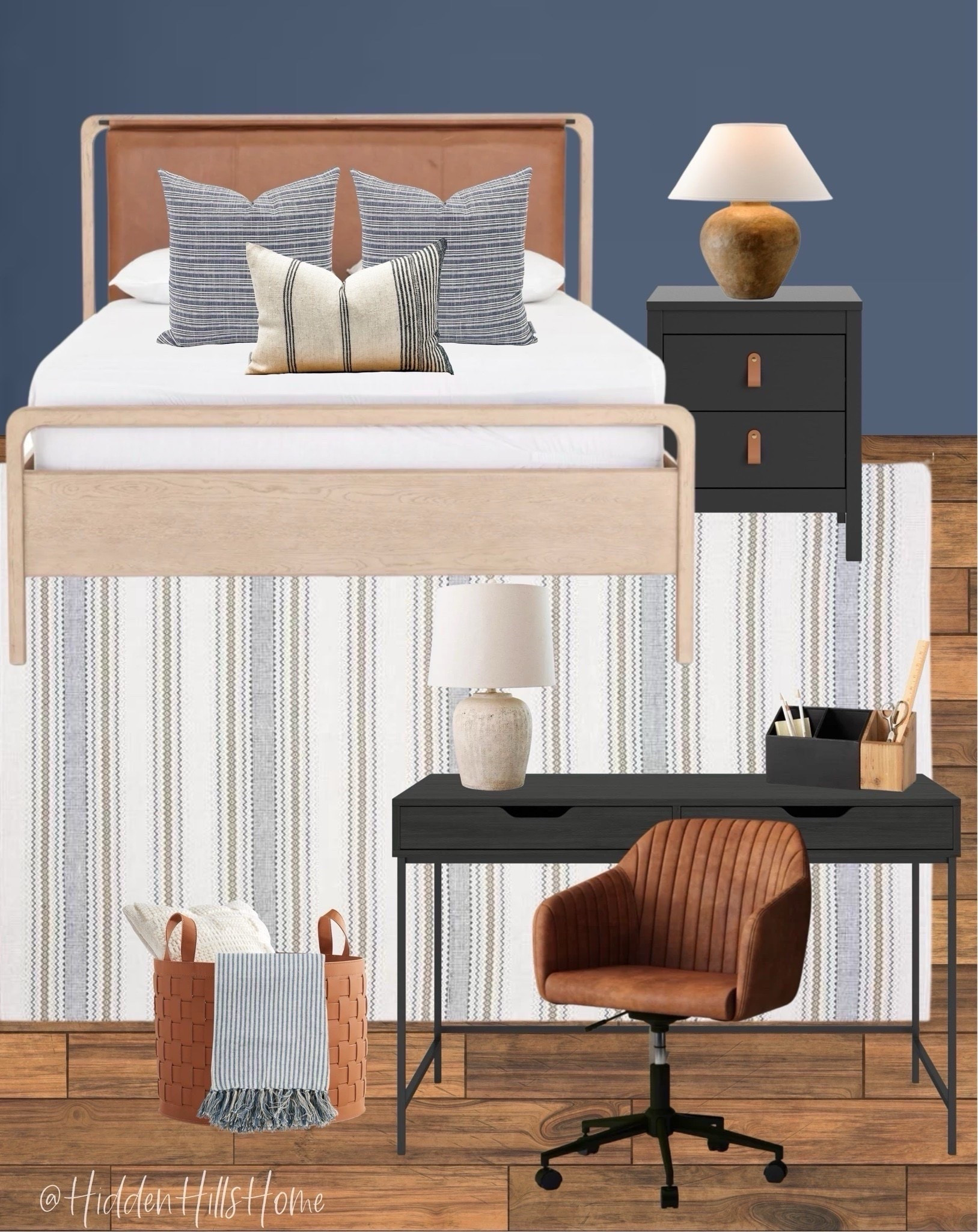 Modern transitional teen boys bedroom mood board, boys room decor, desk for boys bedroom, teen boys room design #decor 

#LTKSaleAlert #LTKKids #LTKHome