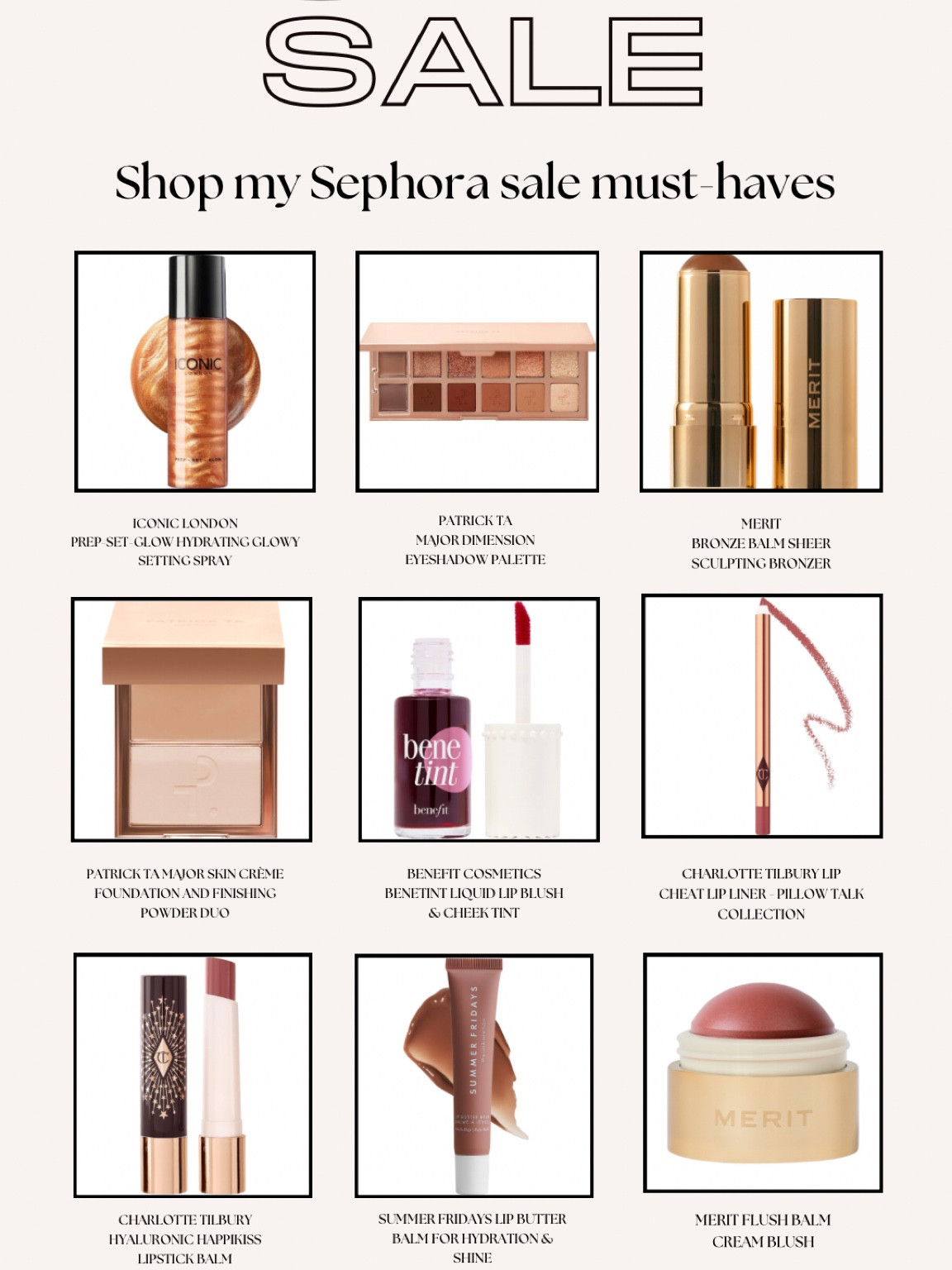 SEPHORA SALE MUST HAVES 

#LTKxSephora #LTKsalealert