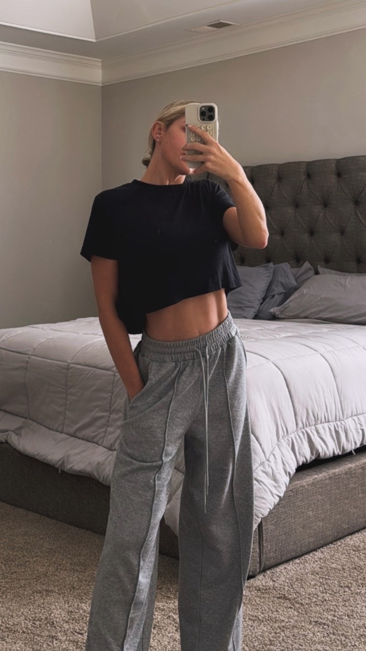 New favorite grey lounge pants! Super soft & wide leg. Prepare to be sick of seeing me in these. 🍂☕️📚#fallcomfies

#LTKStyleTip #LTKHome #LTKSaleAlert