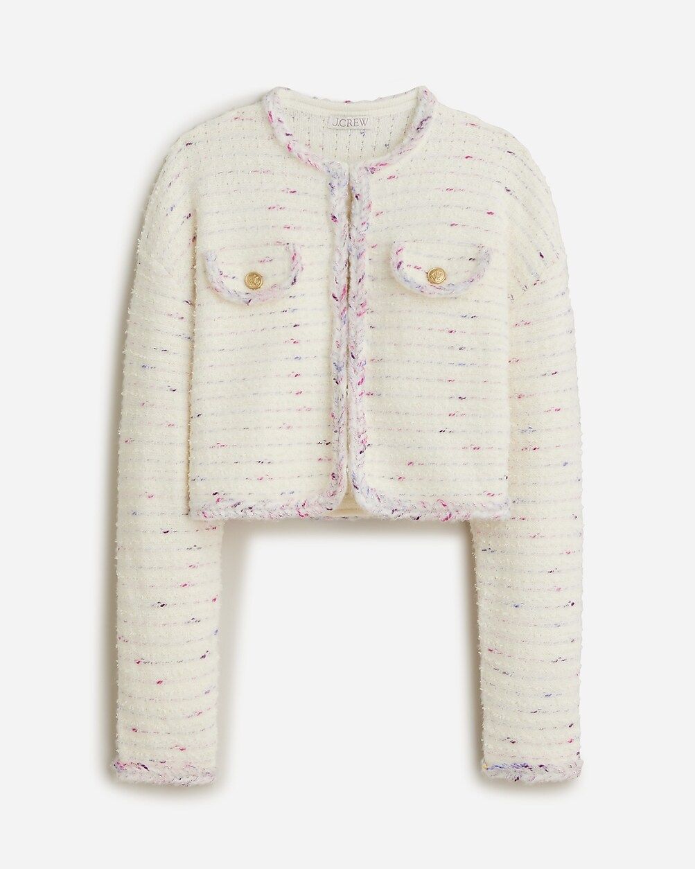 Cropped lady jacket in marled yarn | J.Crew US