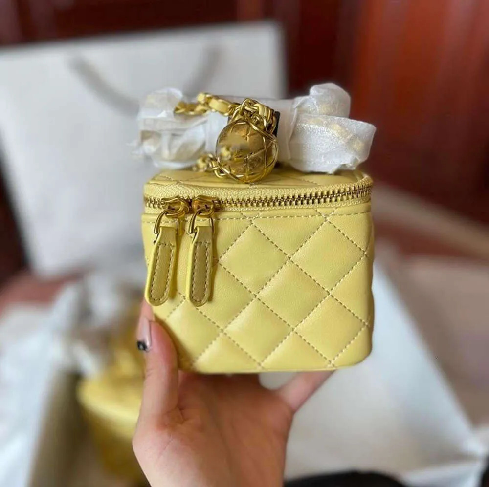 Shoulder Bags Channel Bag Designer Famous Box Adjustable Strap Quilted Cross Body Mini Genuine Le... | DHGate