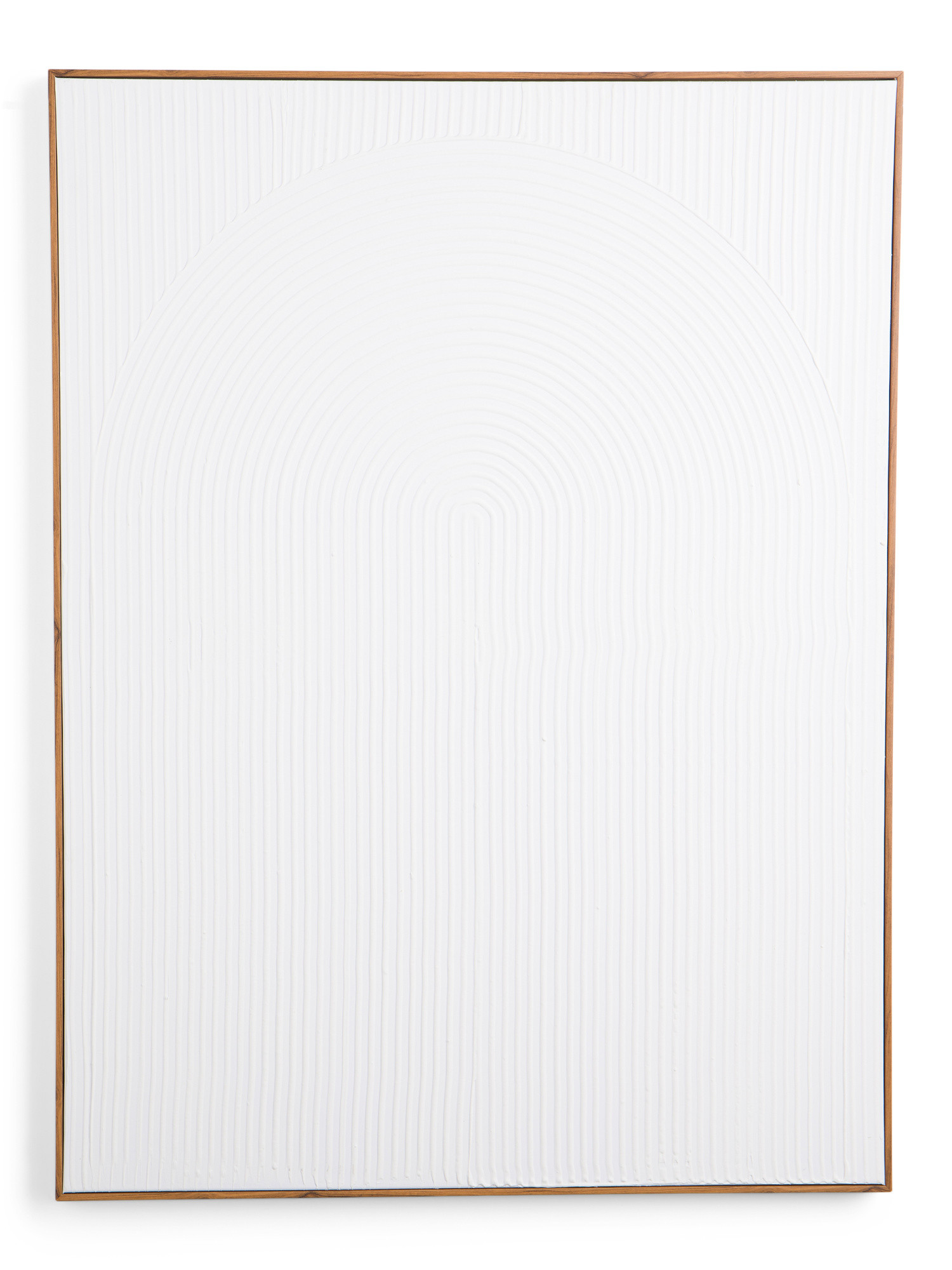 30x40 White Plaster Rainbows Wall Art In Walnut Frame | TJ Maxx