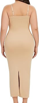 Strapless Shapewear Slip for Women Under Dresses Tummy Control Long Slips Dress Seamless Full Bod... | Amazon (US)