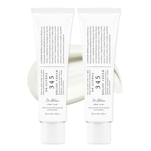 Dr.Althea 345 Relief Cream, Daily Face Moisturizer, Blemish Relief Care, Soothing Recovery & Moisture, Korean Vegan Skin Care for All Skin Types, 1.69 Fl Oz (Pack of 2) | Amazon (US)