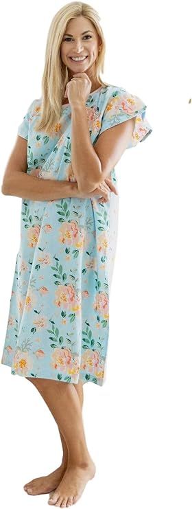 Gownies - Designer Hospital Patient Gown, 100% Cotton, Hospital Stay | Amazon (US)