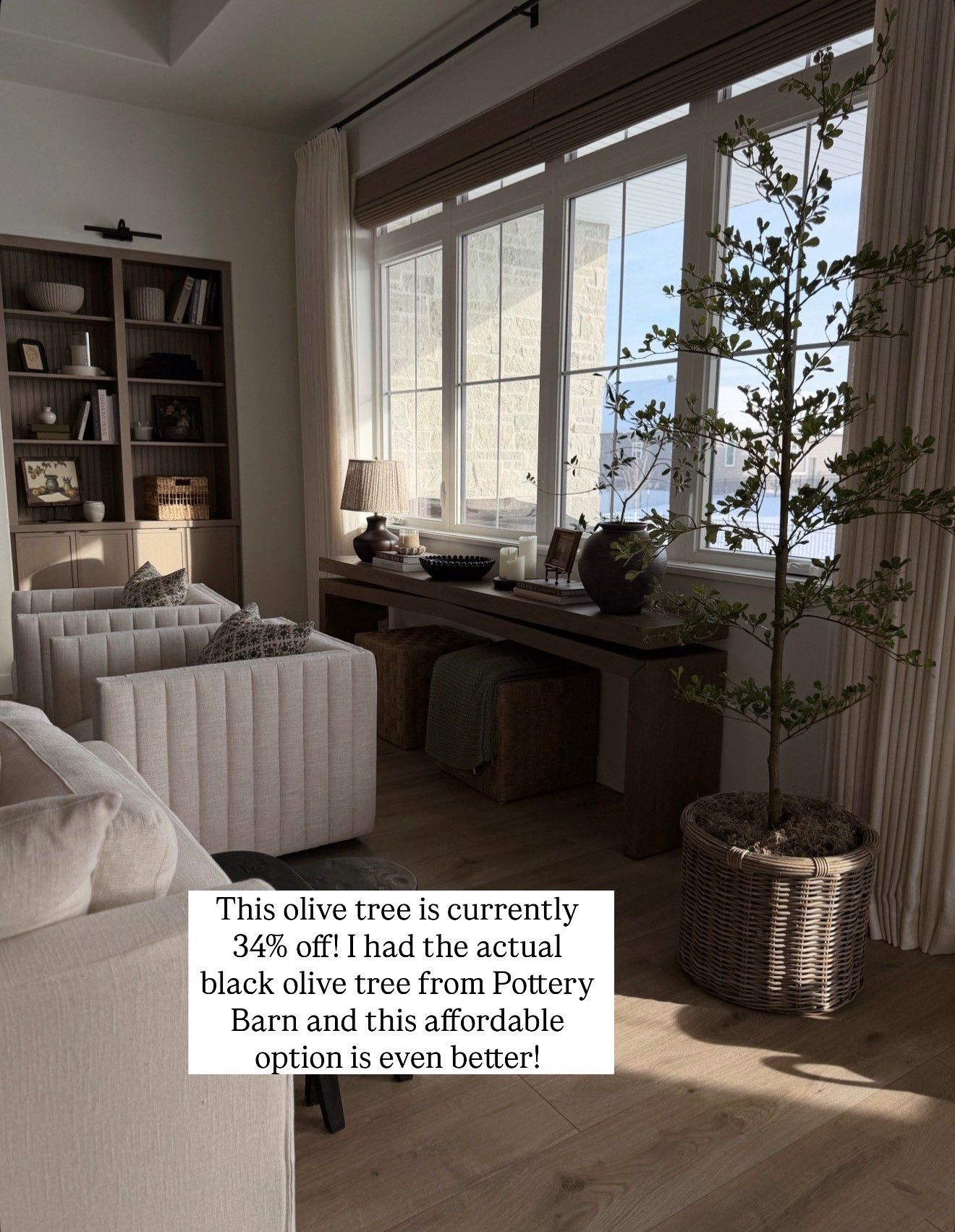 The best olive tree from Amazon! I have had the pottery barn, olive tree that is almost identical and way more $$$!￼

#LTKHome #LTKSaleAlert