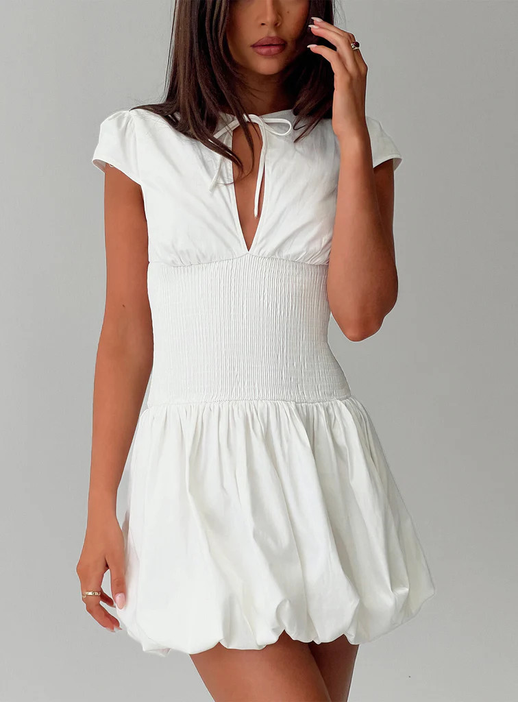 Ladybug Mini Dress White | Princess Polly US