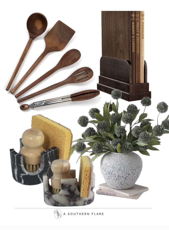 chic utensils and a stylish sponge holder. Perfect for any home chef! #KitchenEssentials #HomeUpgrade