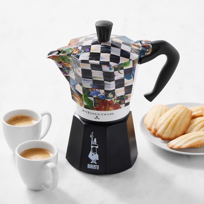 Bialetti Moka MacKenzie-Childs Stovetop Espresso Maker, Courtly Flower Market | Williams-Sonoma