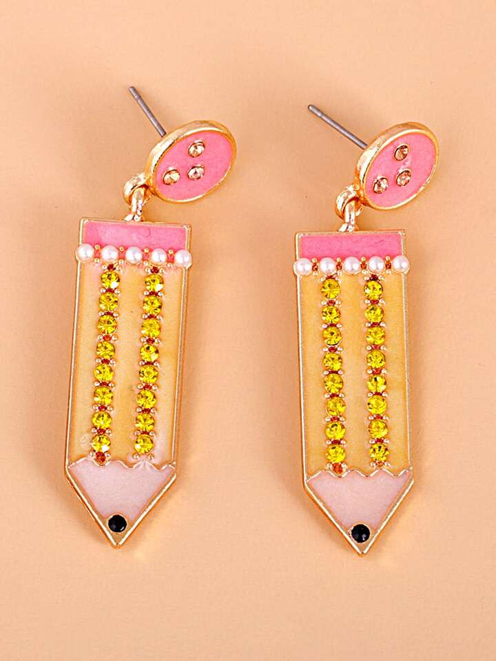 Pencil Design Earrings | SHEIN