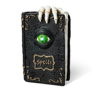 7.75 in. H Halloween Lighted Ghostbuster Resin Book | The Home Depot