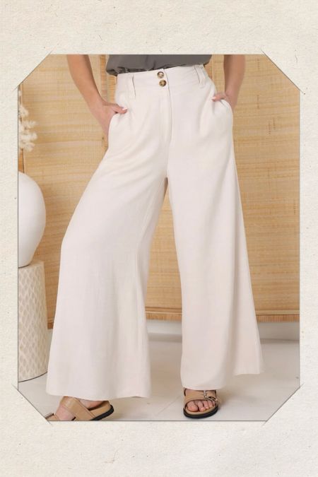 Totally obsessed with these pants ! Linen, with pockets! Beautiful off white color, perfect for summer! Use BLONDEBEACHVIBESSC15 for 15% off  on Salty Crush 

#LTKTravel #LTKFindsUnder100 #LTKSeasonal
