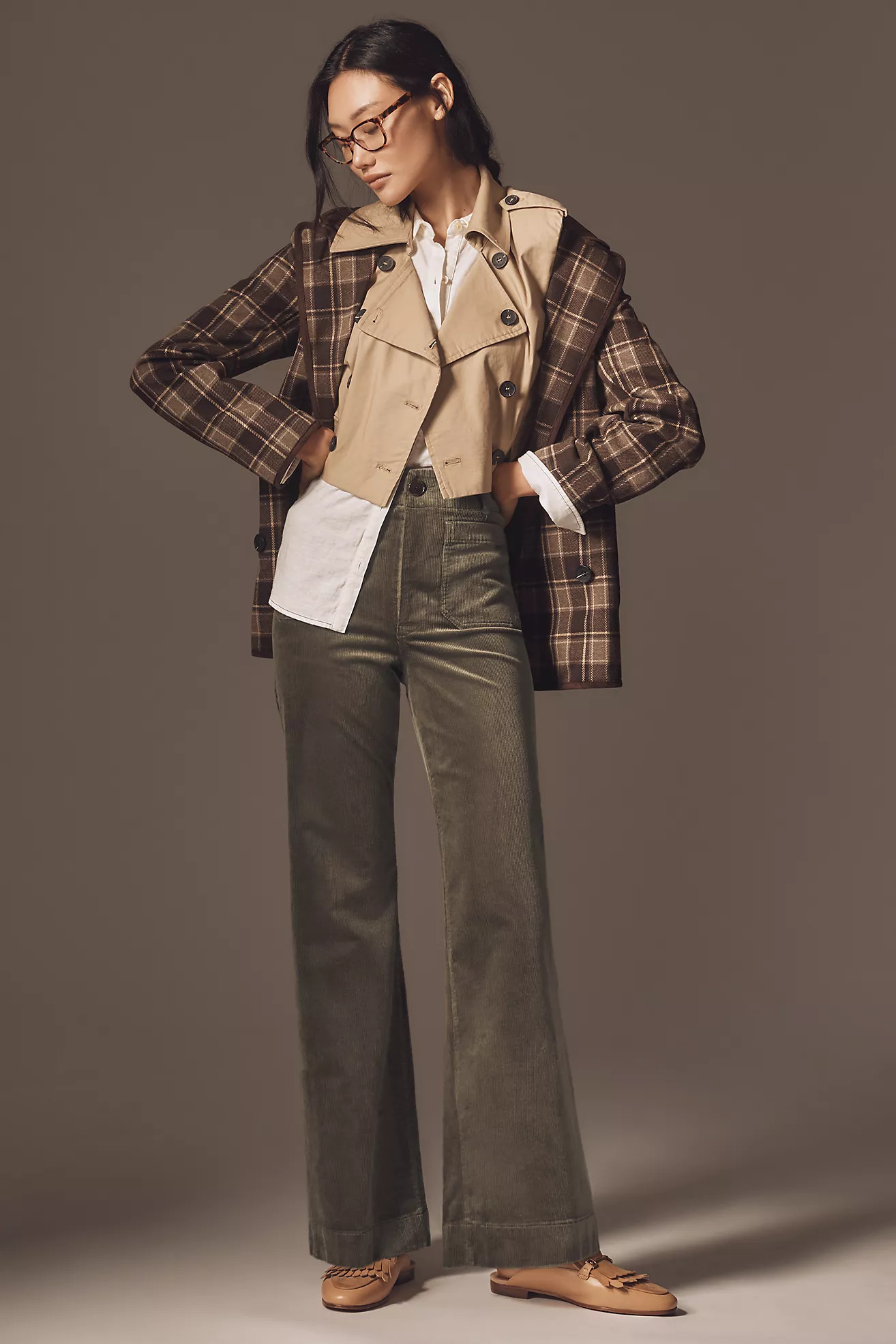 The Colette Corduroy Full-Length Wide-Leg Pants by Maeve | Anthropologie (US)