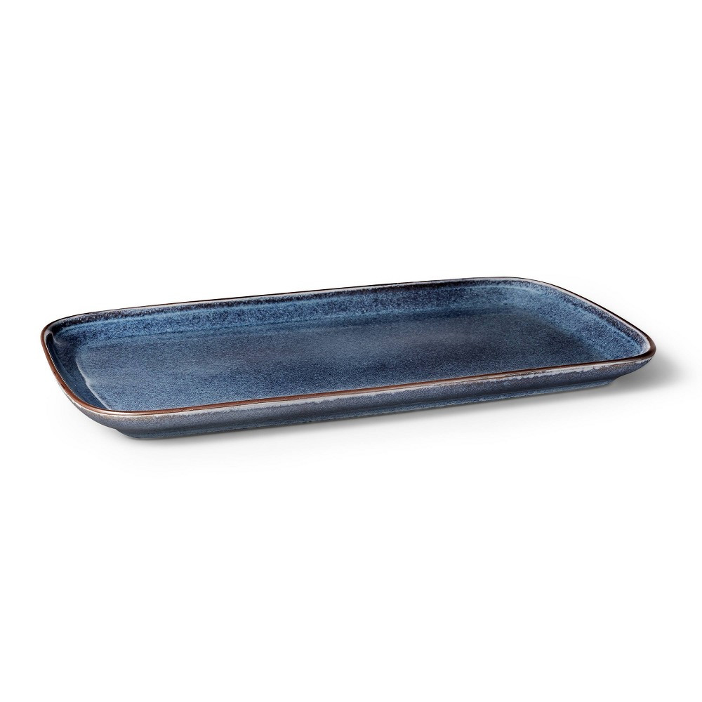 Large Reactive Glaze Stoneware Serving Tray Blue - Levi's® x Target | Target
