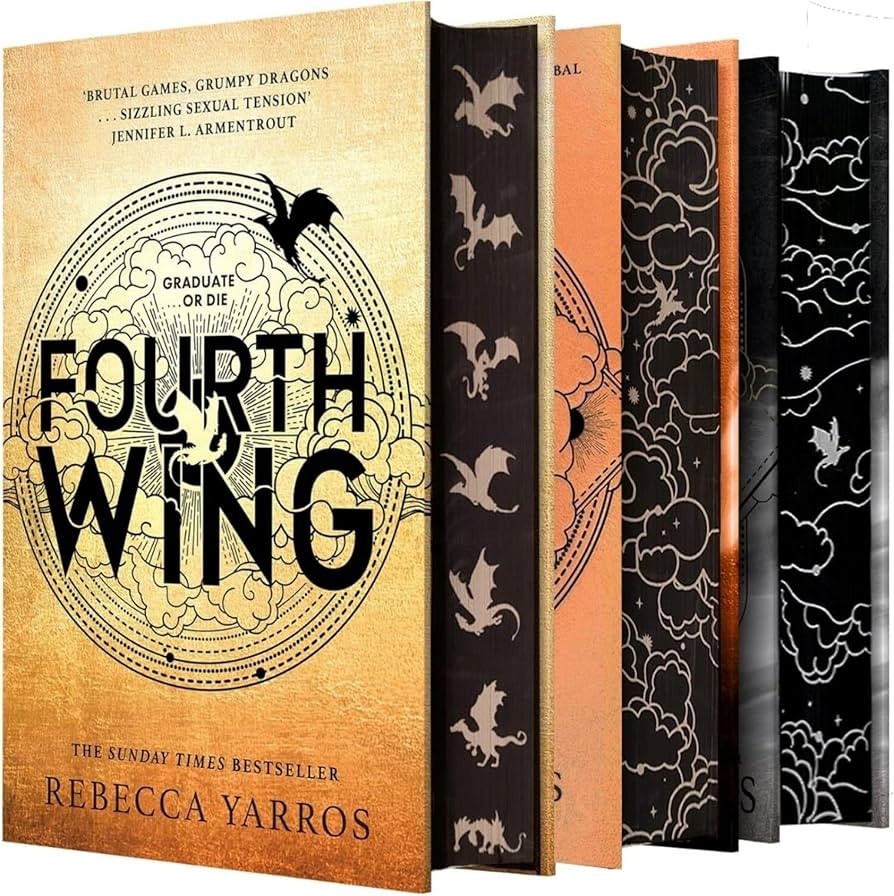 Empyrean Series by Rebecca Yarros – 3-Book Deluxe Hardcover Collection Set (Fourth Wing, Iron F... | Amazon (US)