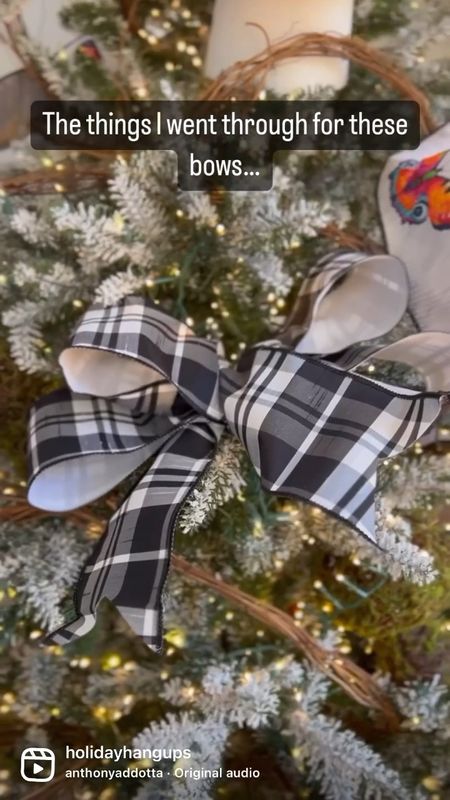 This black and white plaid 4 inch wired ribbon makes the perfect bow.  It’s giving MacKenzie Childs.  So versatile.

#LTKSeasonal #LTKhome #LTKunder50