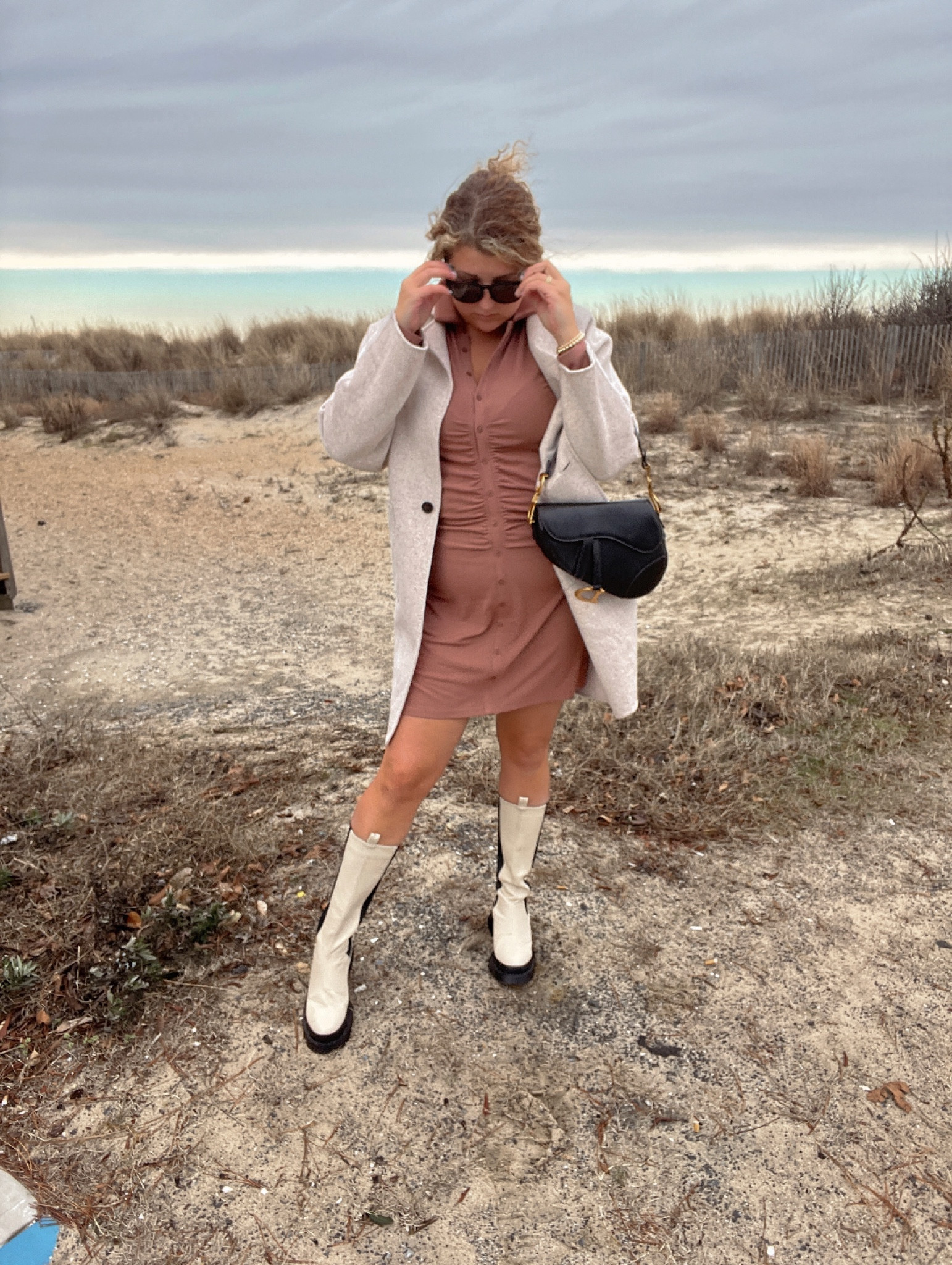 Love this Abercrombie button up polo dress! They don’t have this color anymore, but still such a great find. Pair with a cozy coat and some boots and you are ready! 

Beige boots, coat, winter outfit, long sleeve dress 

#LTKcurves #LTKstyletip #LTKfit