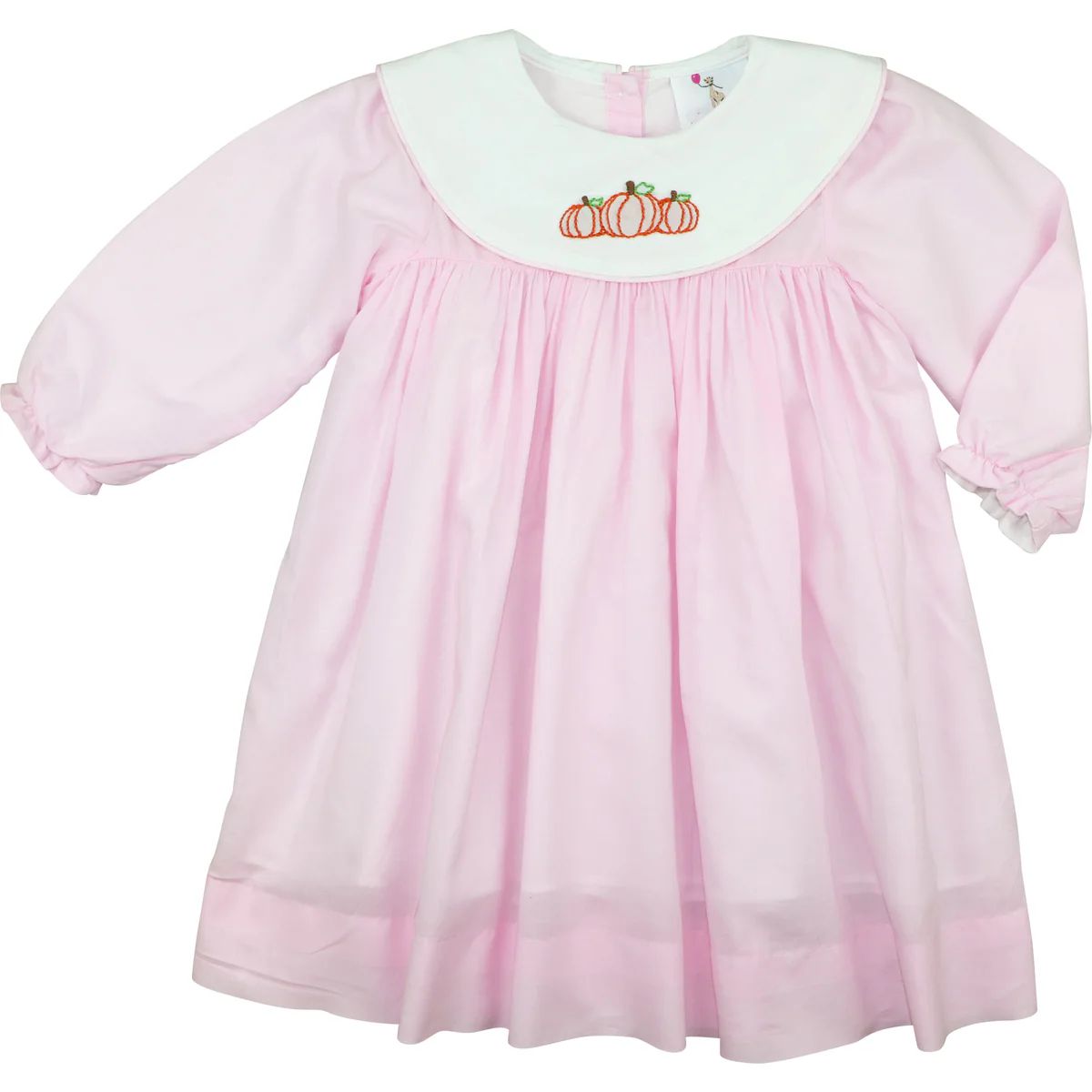 Pink Batiste Pumpkin Dress | Eliza James Kids