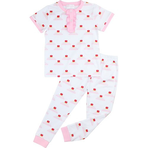 Pink Knit School Books Pajamas | Cecil and Lou