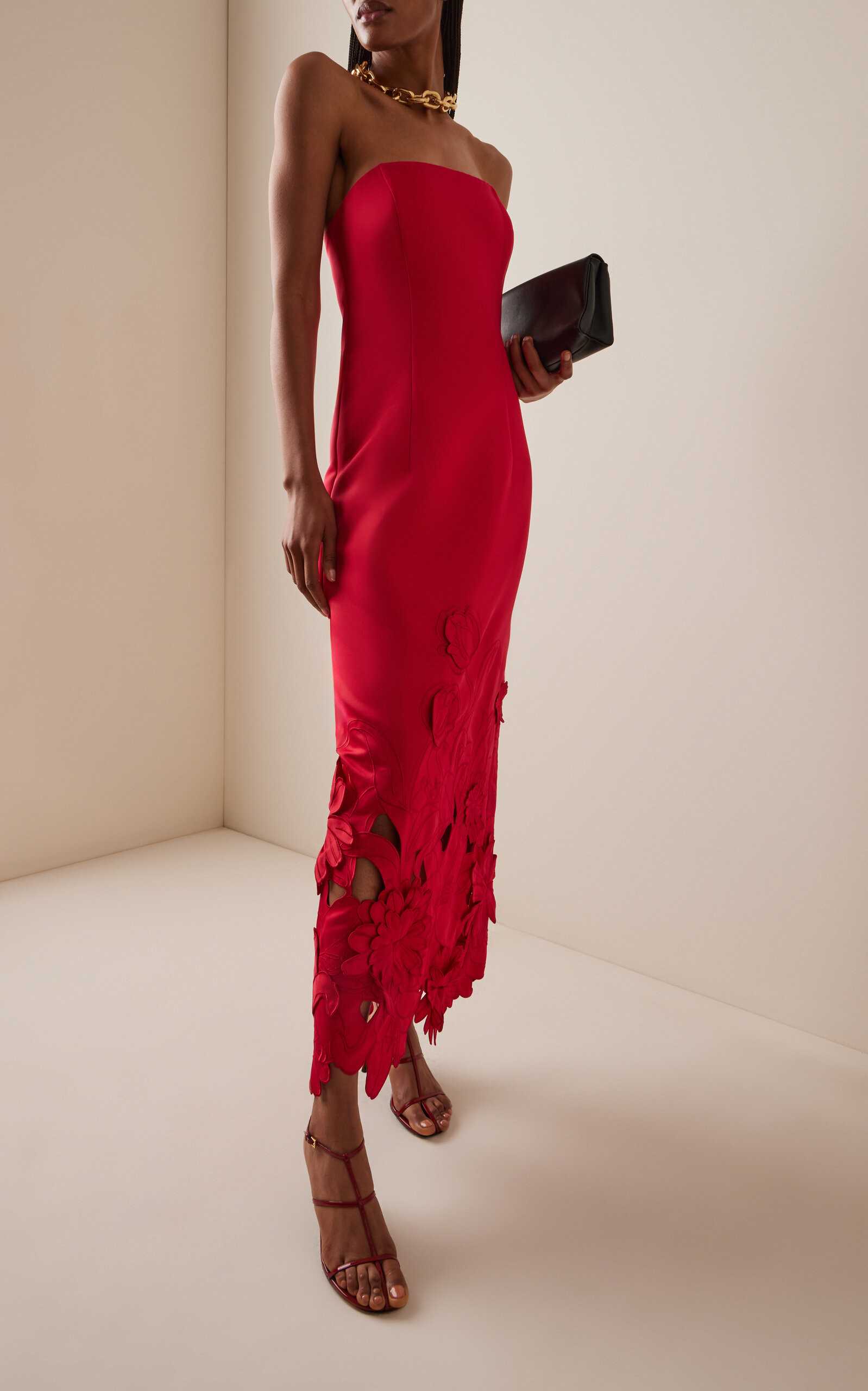 Rayna Appliquéd Crepe Maxi Dress | Moda Operandi (Global)