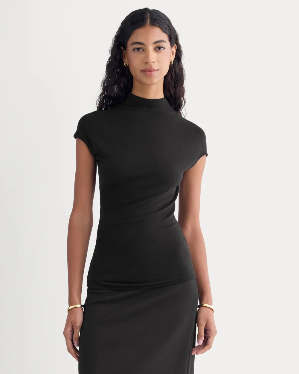 Twist Top in Butterluxe | Black | Everlane