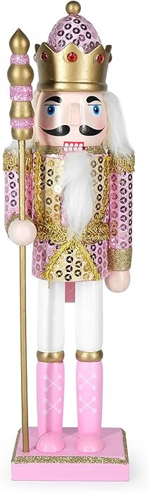 Christmas Nutcracker Decor,12" Wooden Nutcracker Decorations,Collects Nutcracker Ornament for Fes... | Amazon (US)