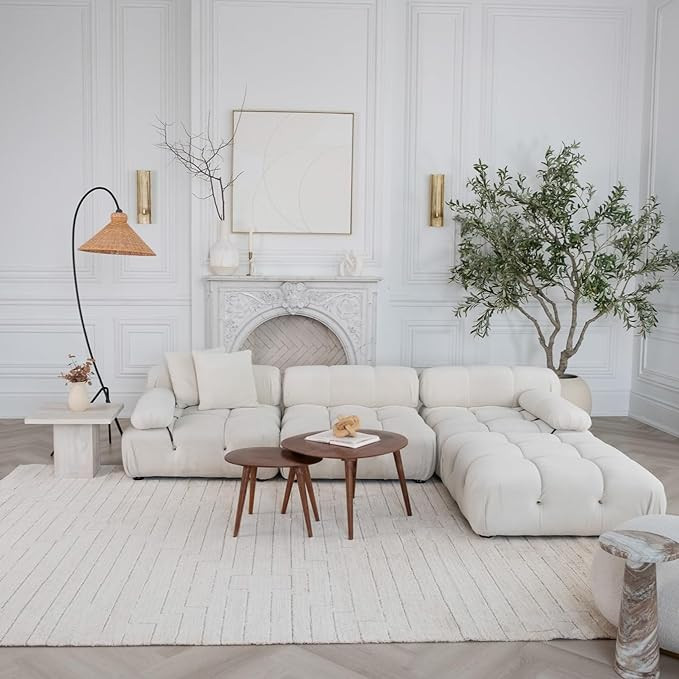 Rug Branch Casa 8'x11' (Exact Size: 7'10" x 10'10") Abstract Indoor Area Rug, Beige Cream, Modern... | Amazon (CA)