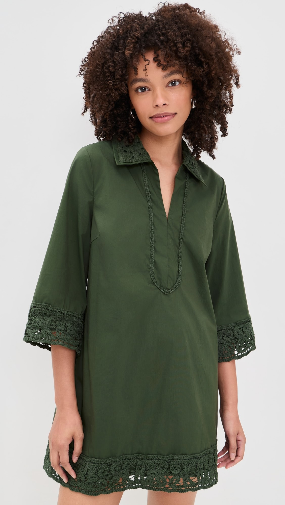 Crochet Accent Mini Dress | Shopbop