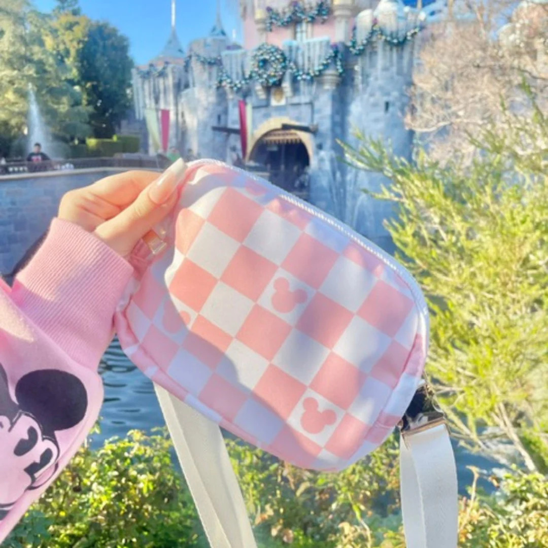 NEW! Checkered Belt Bag | Checkered Magical Belt Bag | Mouse Checkered Fanny | Belt Bag for the P... | Etsy (US)