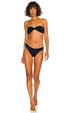 Hunza G Jean Bikini Set in Black from Revolve.com | Revolve Clothing (Global)