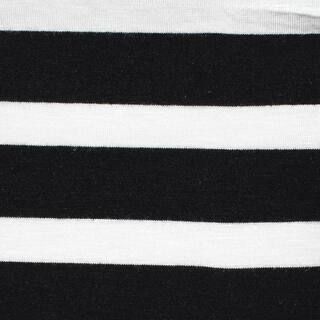 Black & Ivory Wide Stripe Rayon Knit Fabric | Michaels Stores