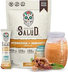Salud 2-in-1 Hydration and Immunity Electrolytes Powder, Tamarindo - 15 Servings, Agua Fresca Dri... | Amazon (US)