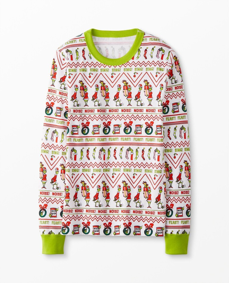 Adult Dr. Seuss Grinch Long John Top In Organic Cotton | Hanna Andersson
