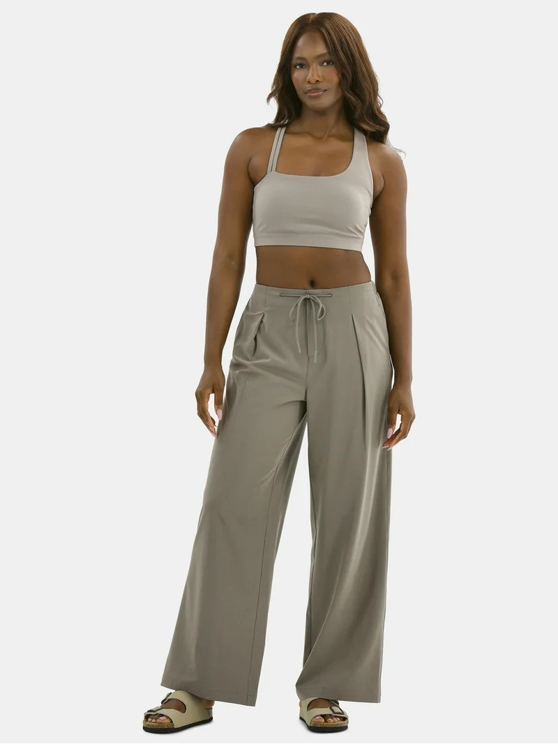 Avia Women's FeatherStretch Pleated Trousers, Sizes XS-XXXL | Walmart (US)