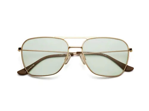 Caddis Hooper | Reading Glasses in Polished Gold Green at Nordstrom, Size +1.75 | Nordstrom