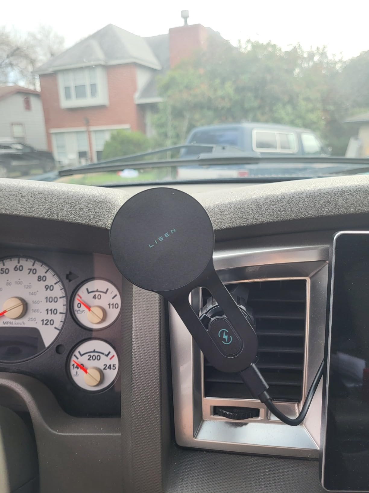 LISEN for Qi2.2 25W MagSafe Car Mount Charger, [Stable & Fast Charging] Magnetic Wireless Car Charger, Car Phone Holder Charger Car Accessories Fits iPhone 17 Pro Max Air 16/15/14/13/ Galaxy S26 Ultra | Amazon (US)