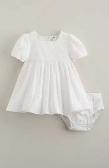 Bubble Cotton Broderie Anglaise Dress with Bloomers | Nordstrom